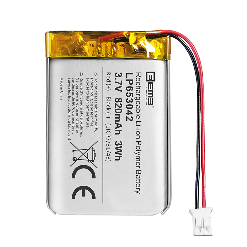 LP653042 3.7V Lithium Polymer Battery